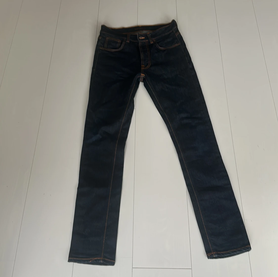 Mörkblå jeans från Nudie Jeans Lean Dean nya utan tags - 2
