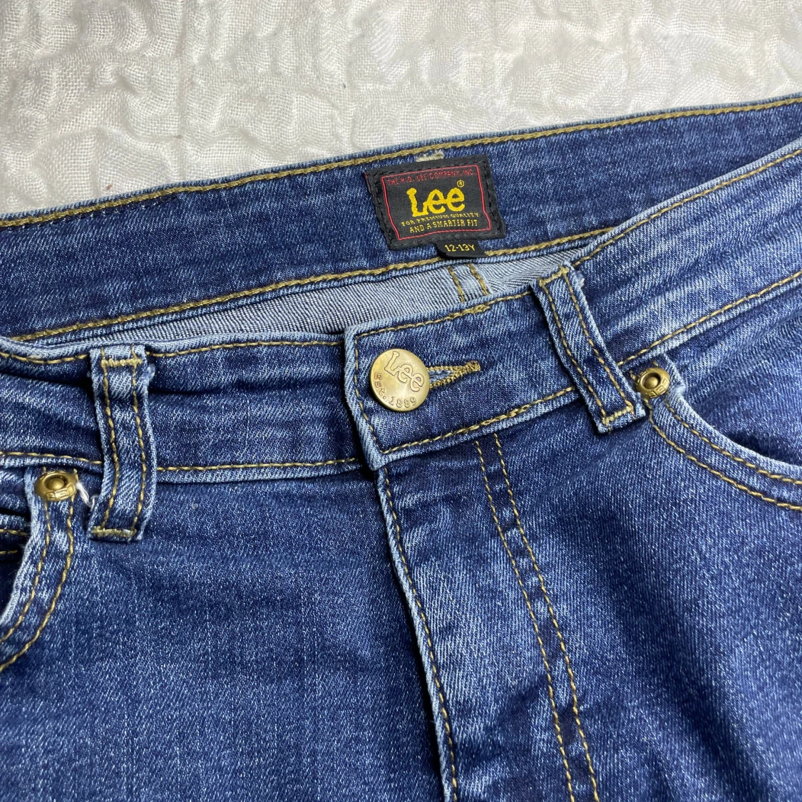 Blå jeansbyxor från Lee - 2