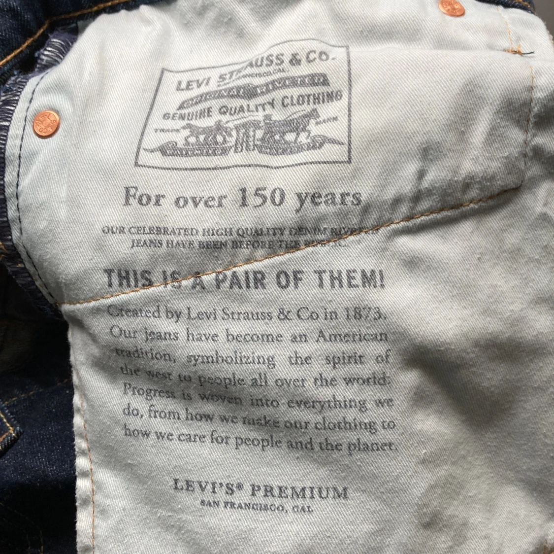 Levi's 511 jeans i mörkblå denim - 2