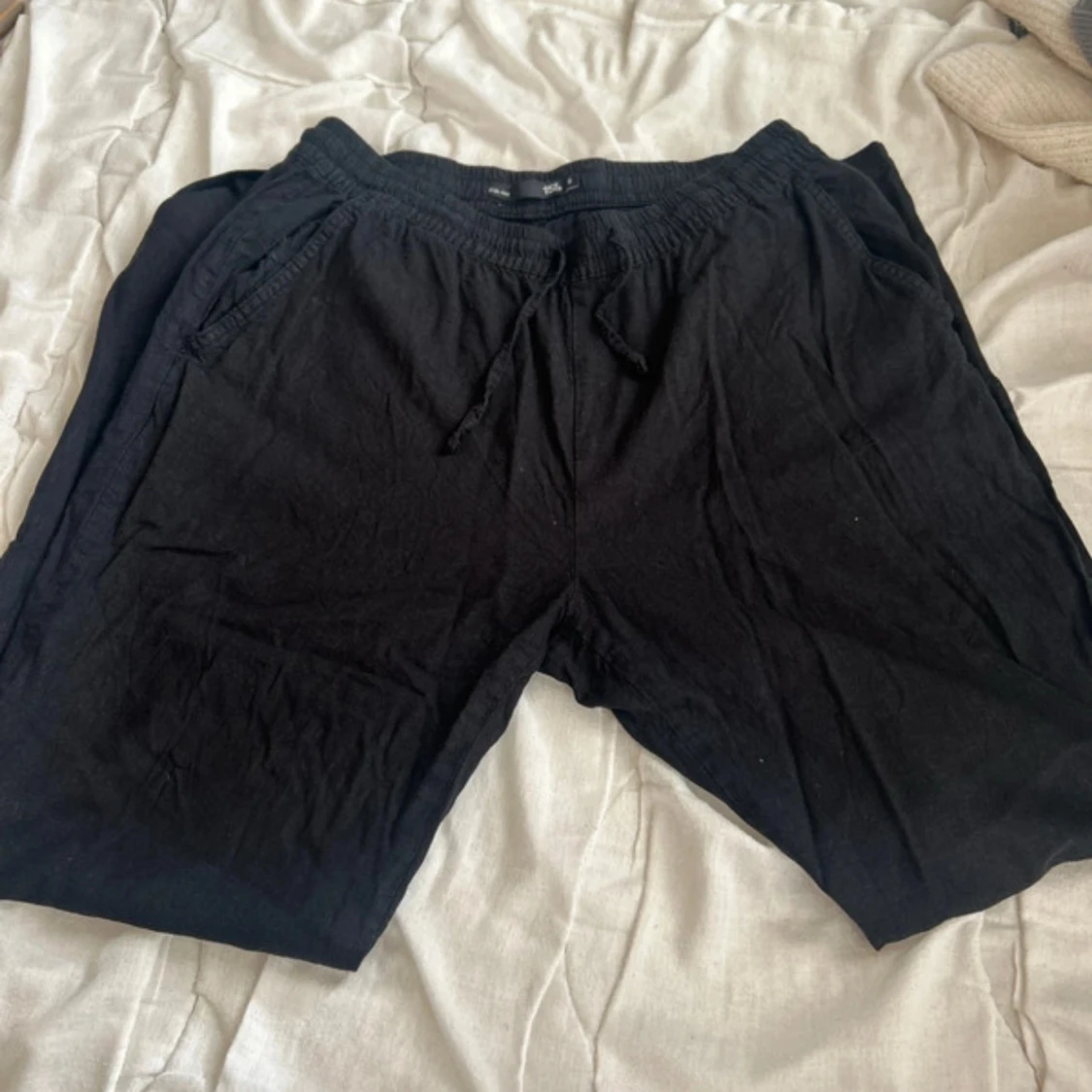 Svarta linnebyxor från lager 157, storlek S