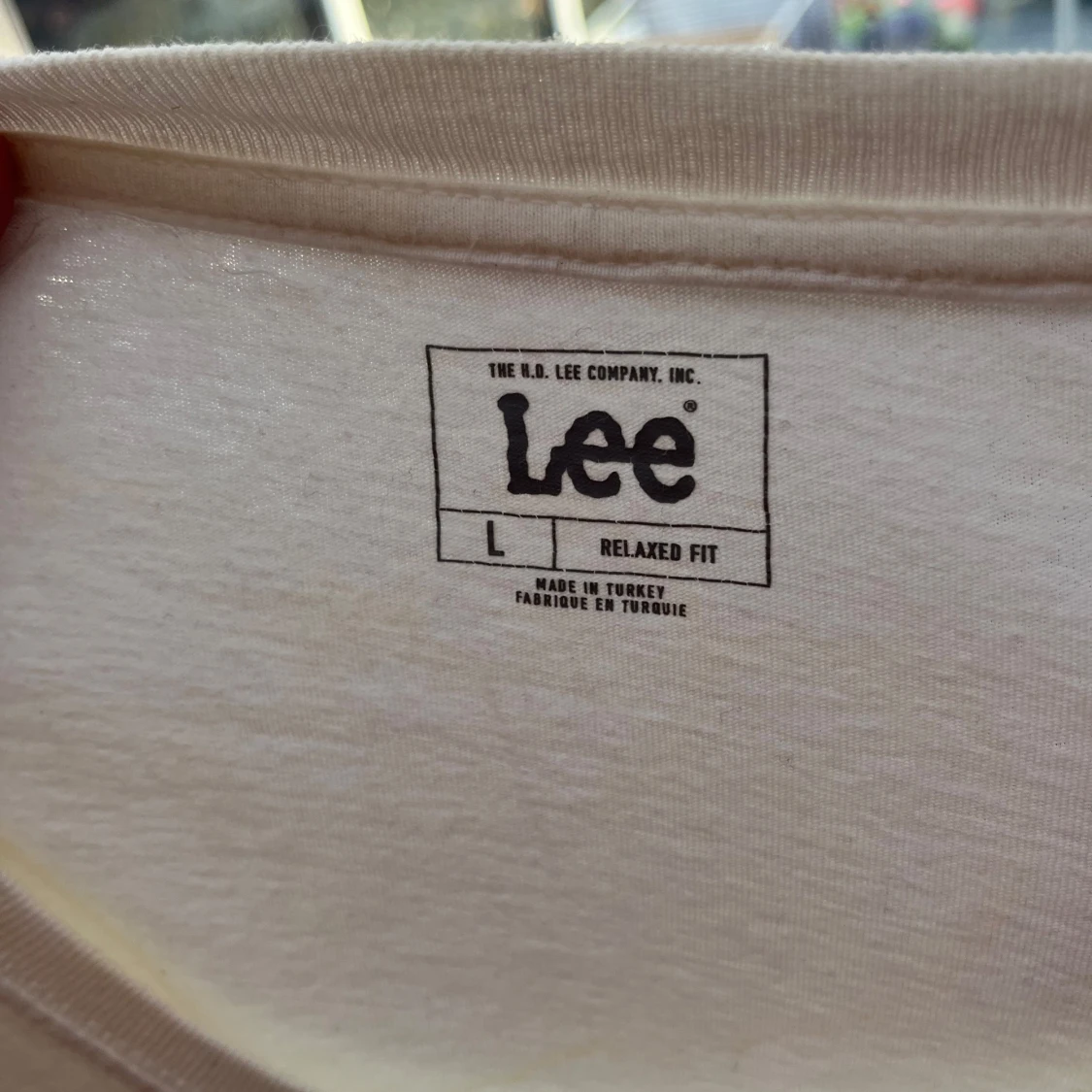 Vit långärmad Lee-tröja med print - 3