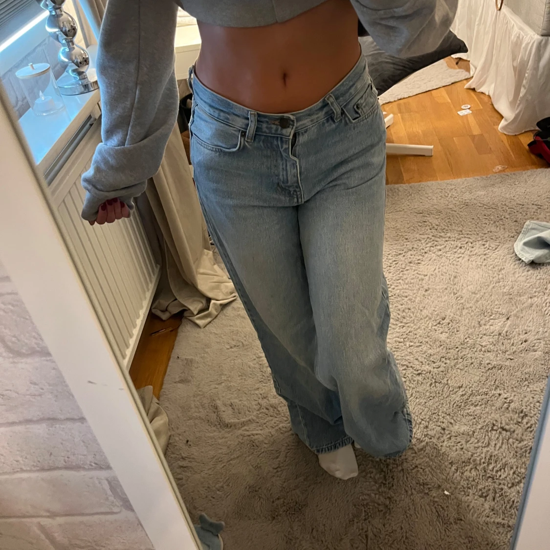 Wide leg jeans från junkyard