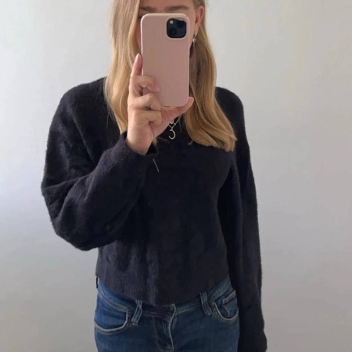 Svart stickad tröja från H&M Divided