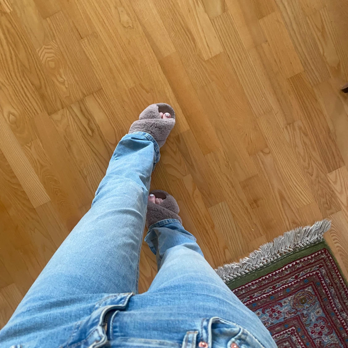 Ljusblå jeans bootcut - 2