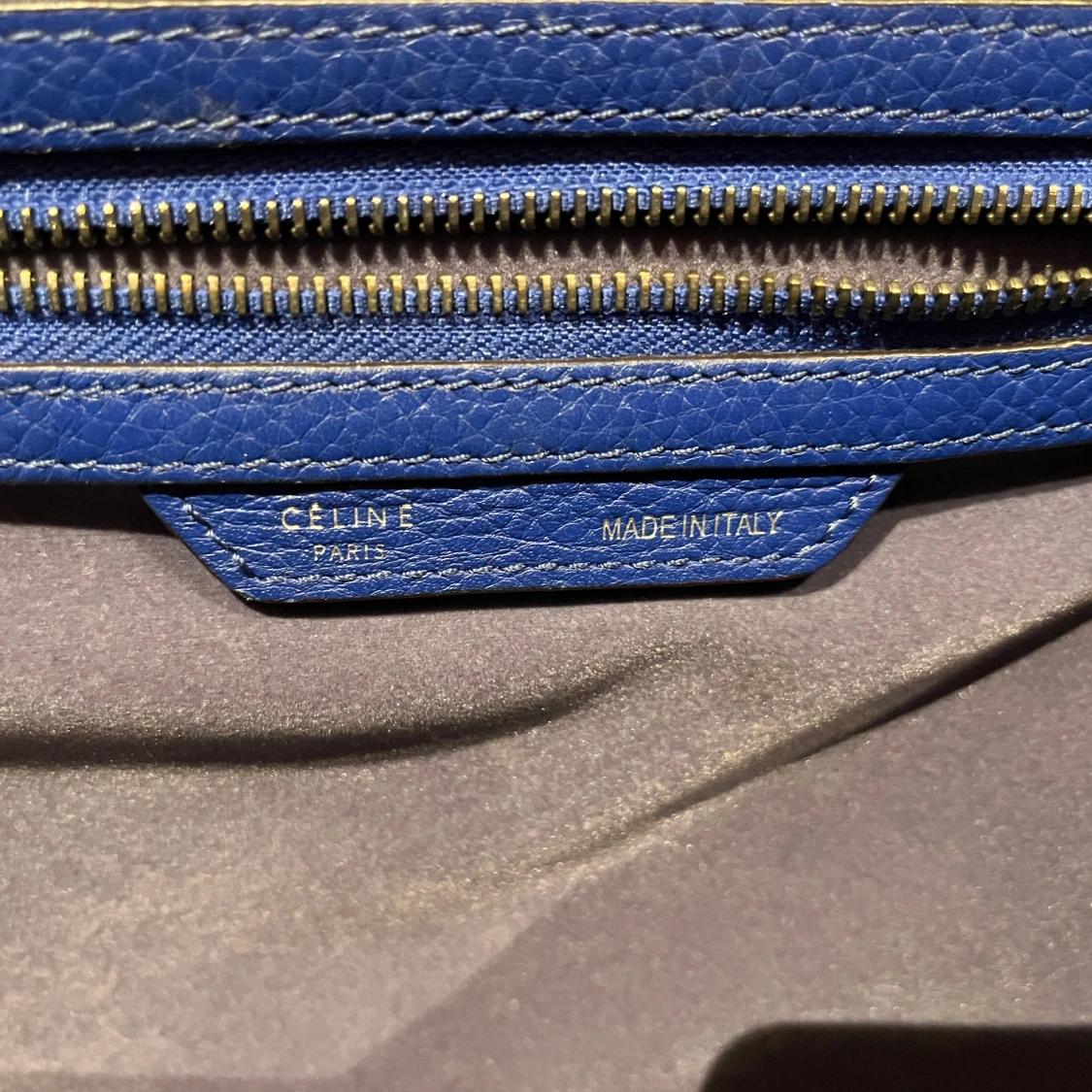 Blå Céline Luggage Tote i skinn - 3