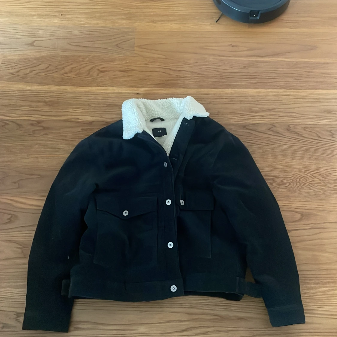 Svart teddyjacka från H&M, XL