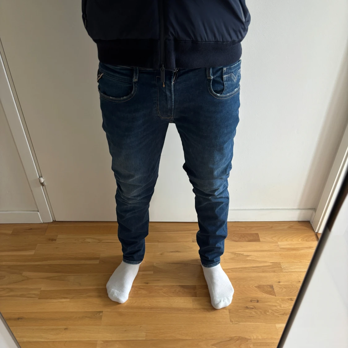 Blå Replay Hyperflex jeans 