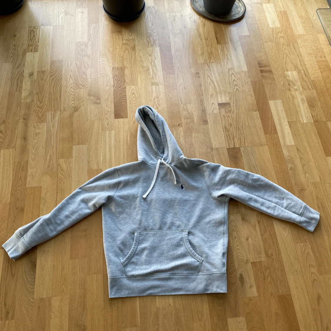 Ljusgrå hoodie från Ralph Lauren