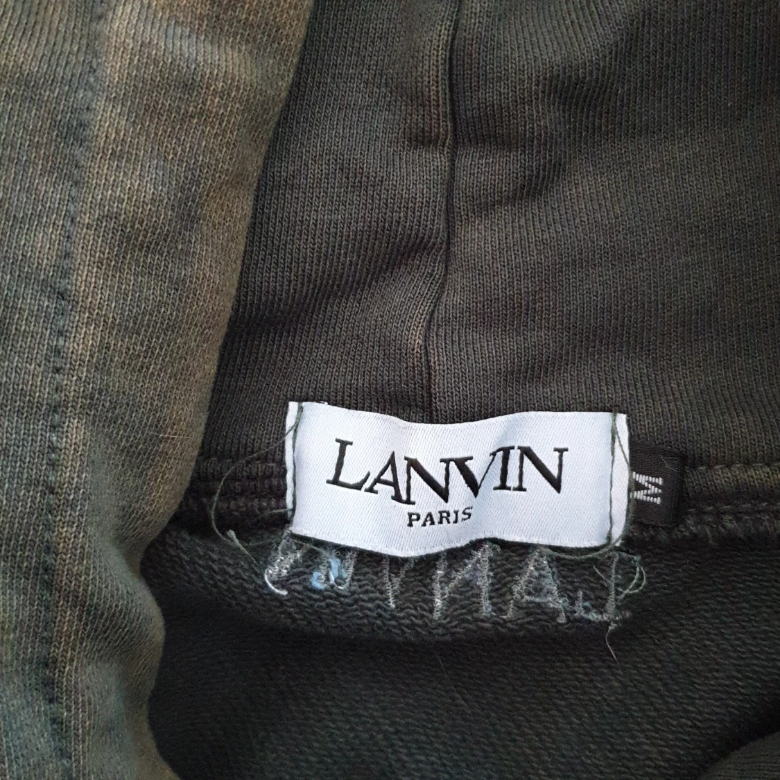 Lanvin hoodie med färgstänk och tryck - 1