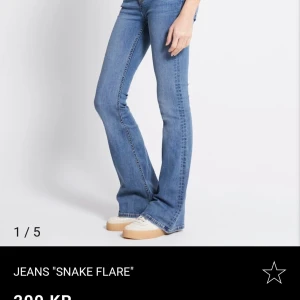 Bootcut/flare jeans - Snygga blå jeans från 157, strl xs short🩷 I fint skick!