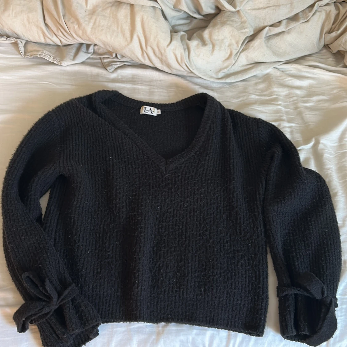 Svart stickad tröja Linn Ahlborg x NA-KD