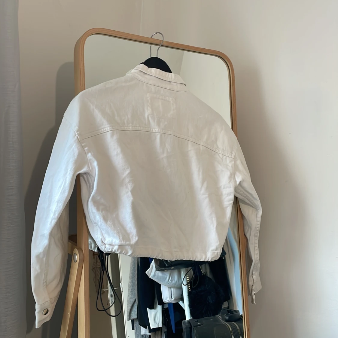 Vit croppad jeansjacka FB Sister - 3