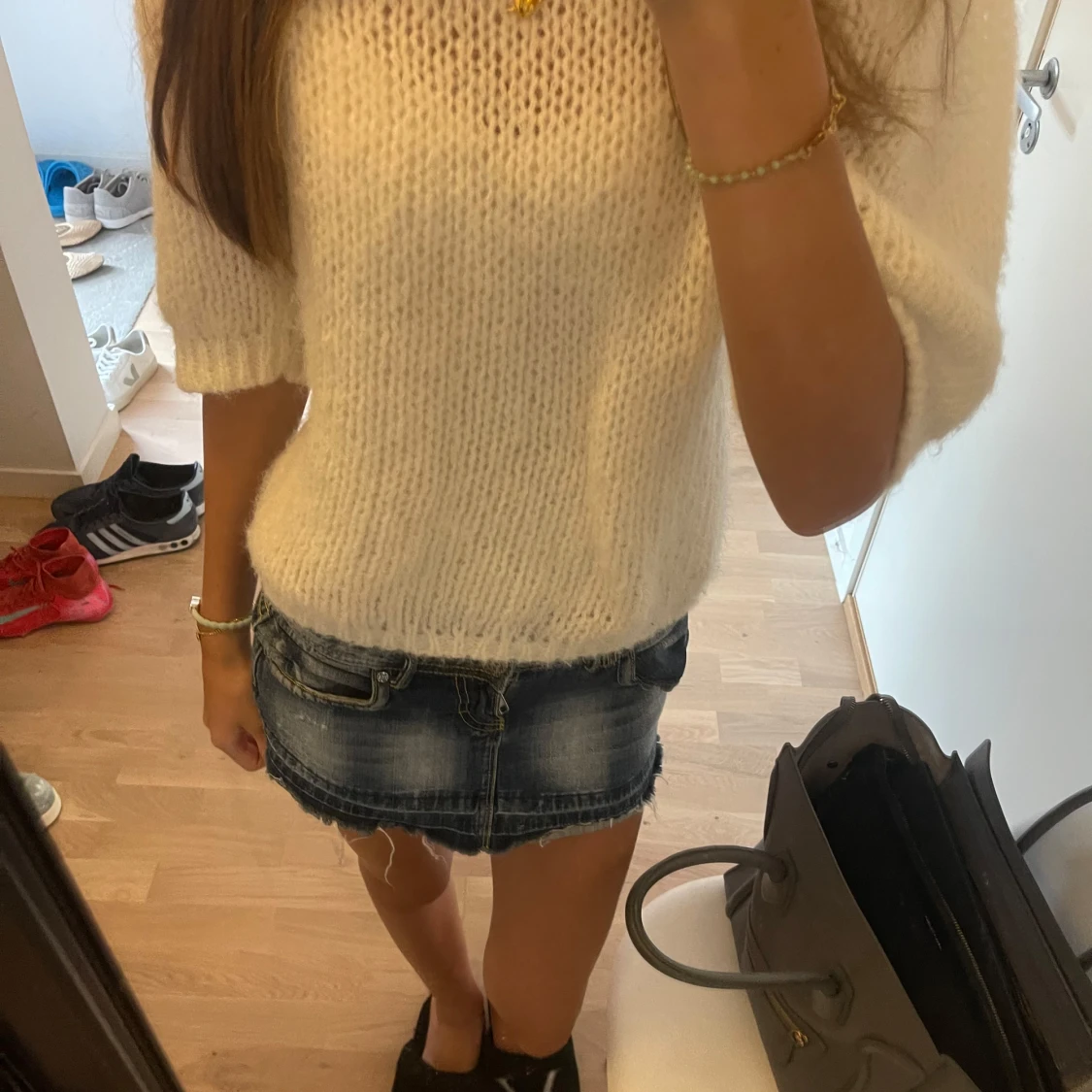 Vit stickad tröja! - 1