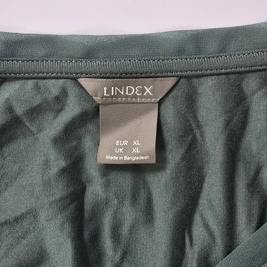 Grön loose v-ringad tröja Lindex XL - 1