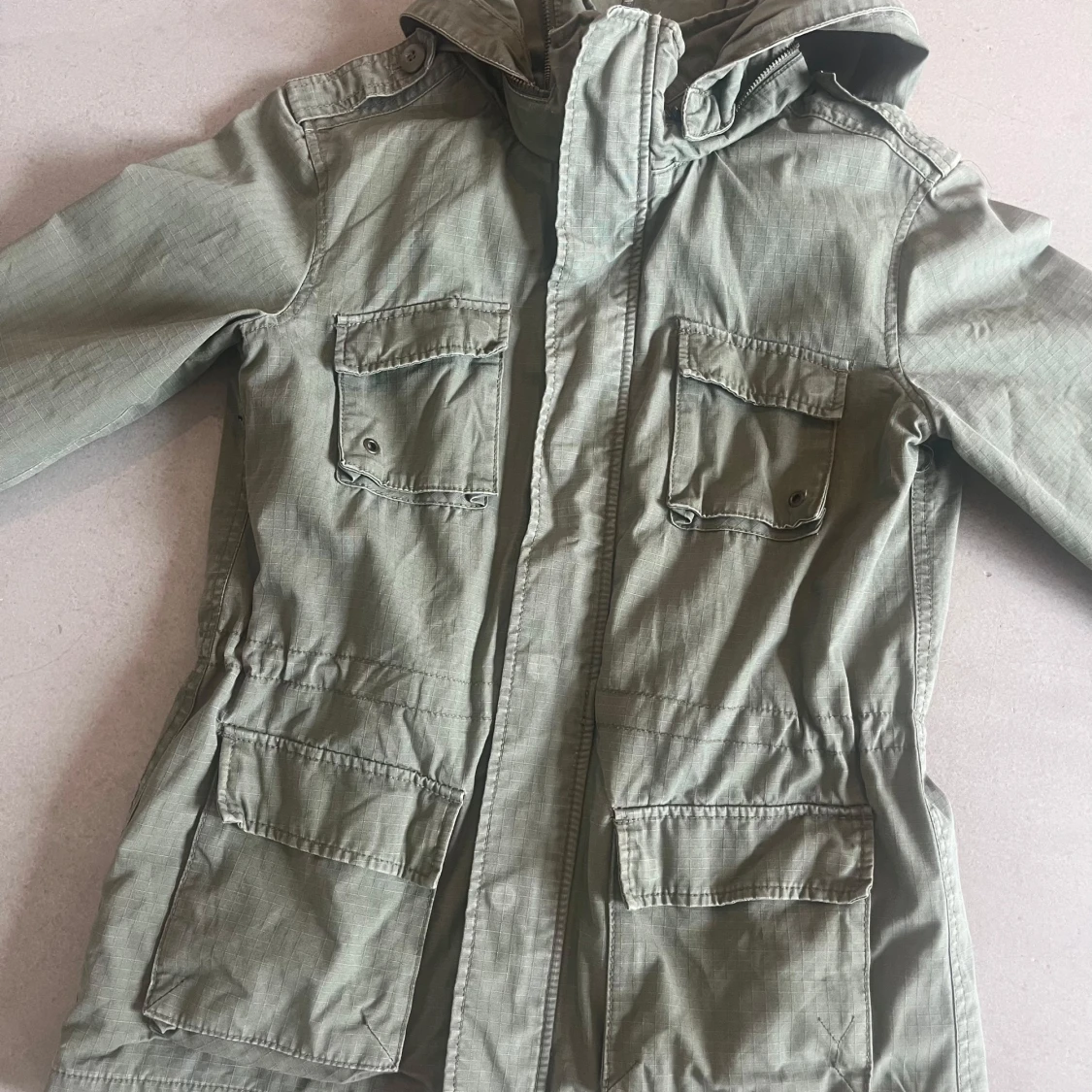 Grön parkajacka  militär - 1