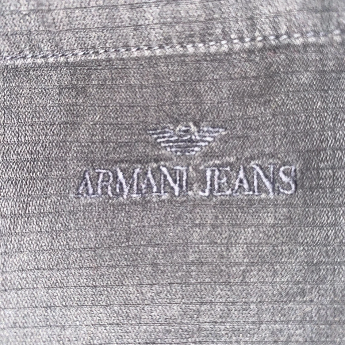 Morkgrå långärmad skjorta från Armani Jeans - 4