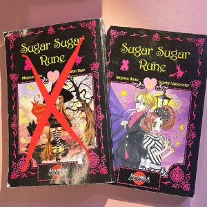 Sugar Sugar Rune Volym 3 - Svenska - Säljer volym 3 av mangan 'Sugar Sugar Rune' av Moyoco Anno. Boken är lätt kantslagen, begagnad, men hel i övrigt. Säljer pga att jag äger dubbletter. Obs att bilderna visar även volym 1, men den är såld så jag säljer endast volym 3!