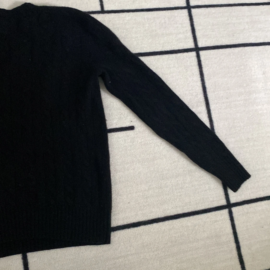 Svart kabelstickad tröja från Polo Ralph Lauren - 3