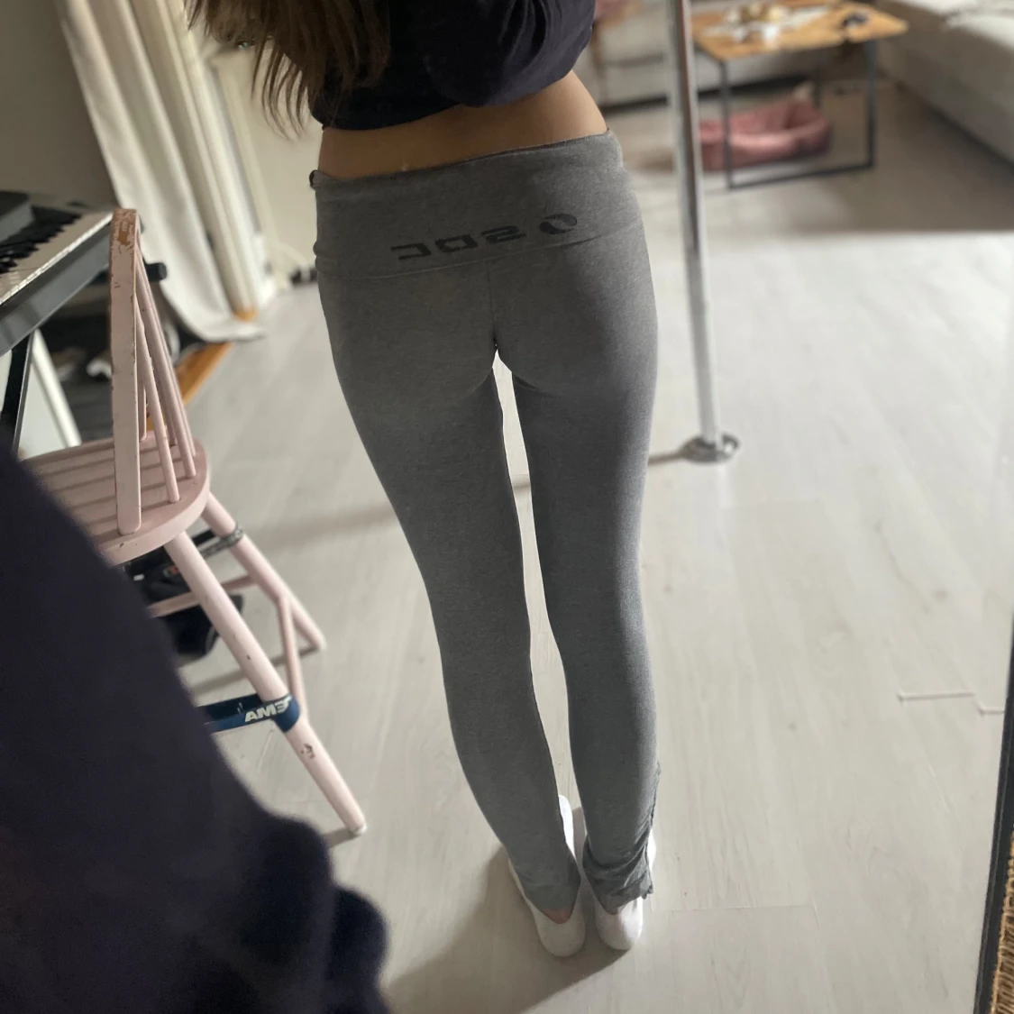 Gråa träningstights - 1