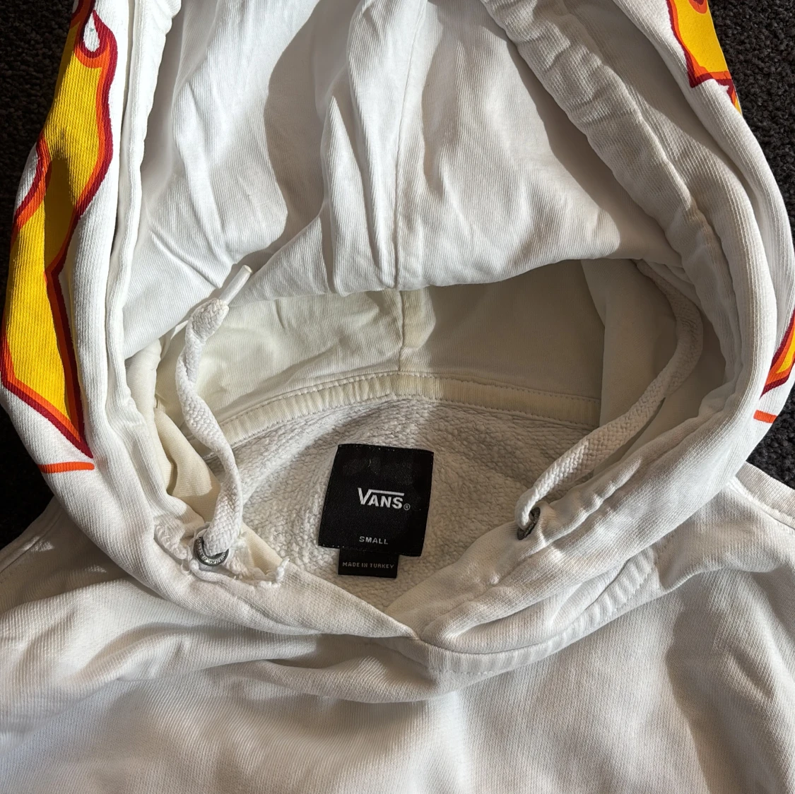 Vit hoodie från Vans x Thrasher - 2