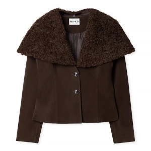 Brun mockajacka NA-KD - Lappen kvar, storlek 38. Nypris 1299