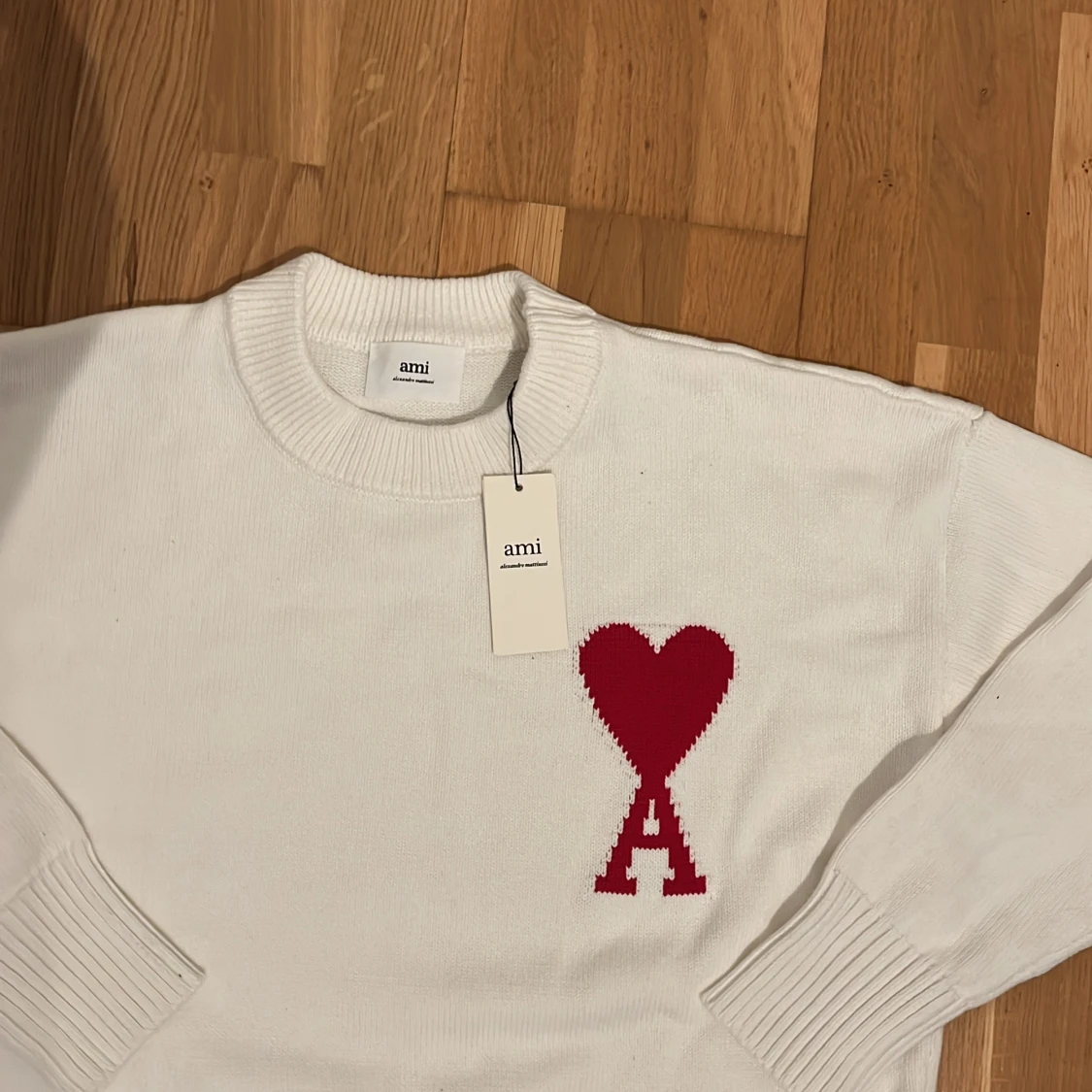 Ami Paris vit stickad tröja - 2