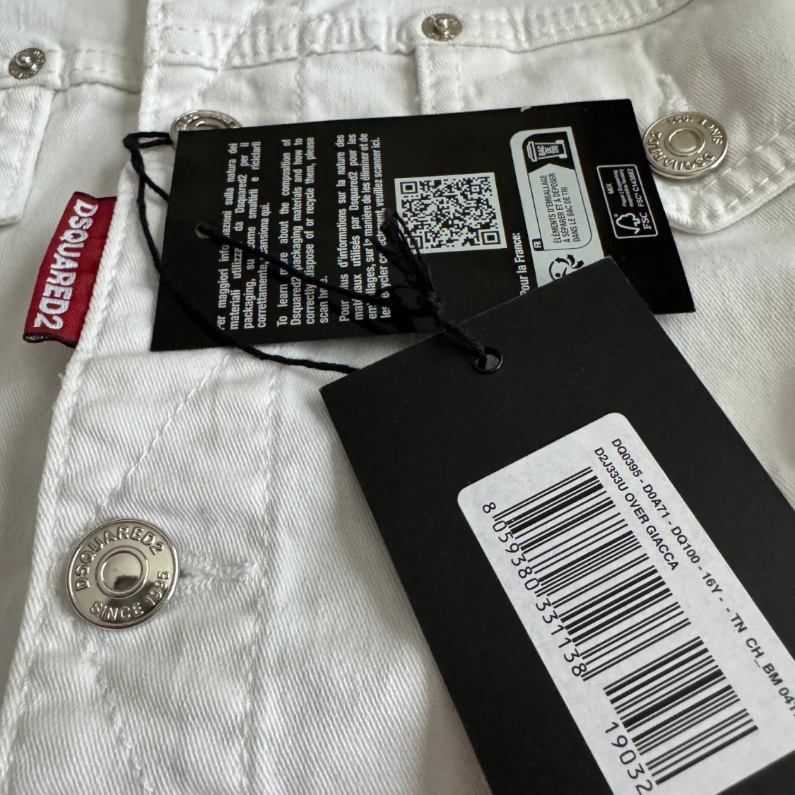 Vit jeansjacka från Dsquared2 - 3