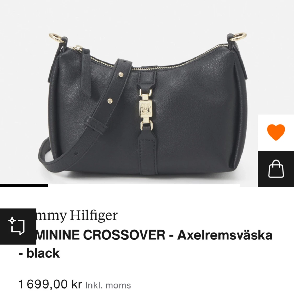 Svart axelväska Tommy Hilfiger