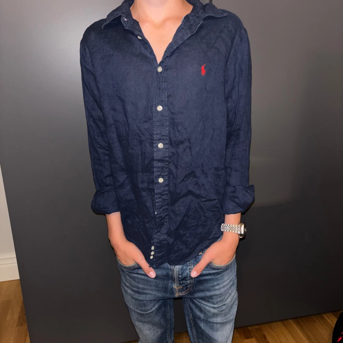 Mörkblå Ralph Lauren skjorta - 2