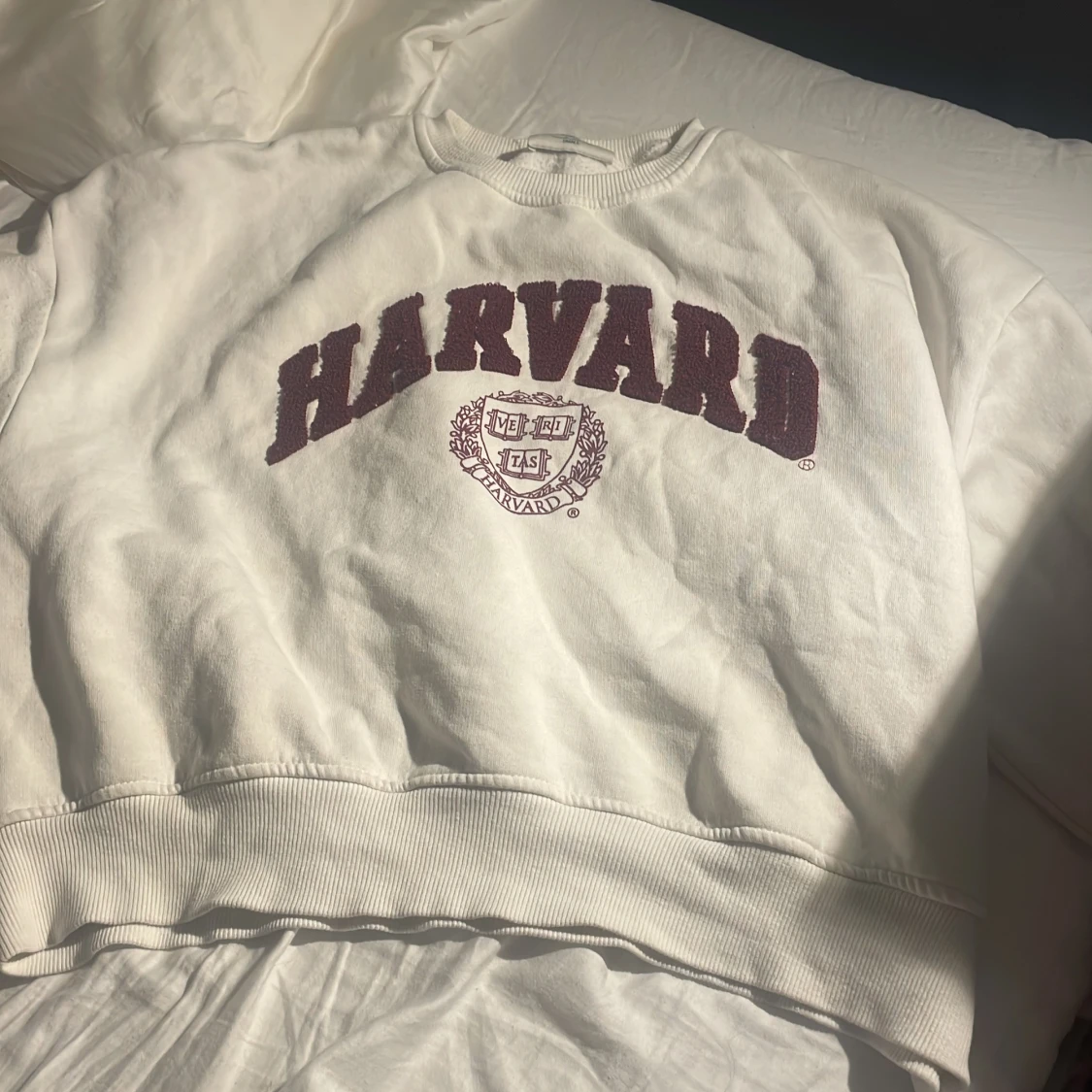 Vit Harvard sweatshirt från Chiquelle
