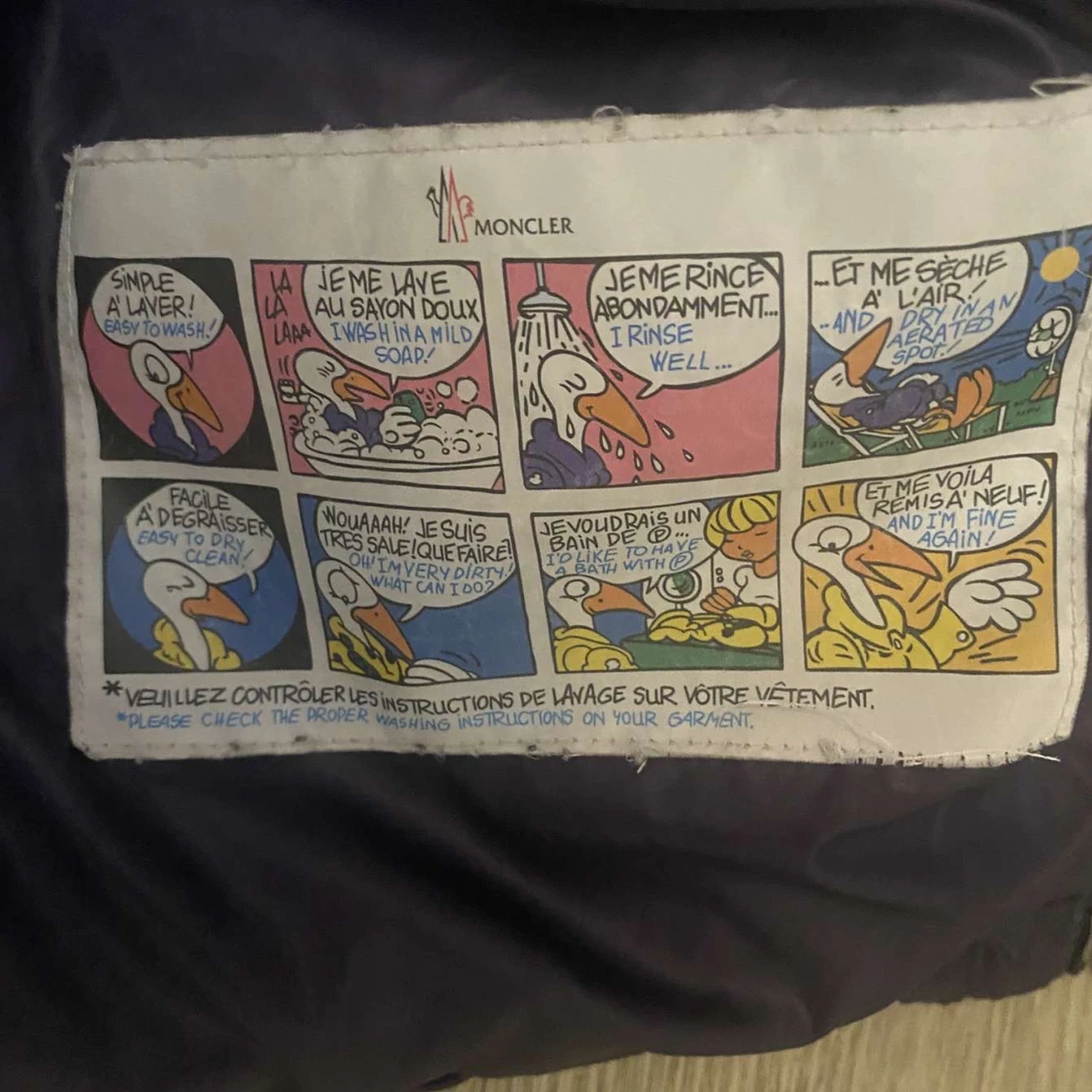 Mörkblå Moncler maya - 2