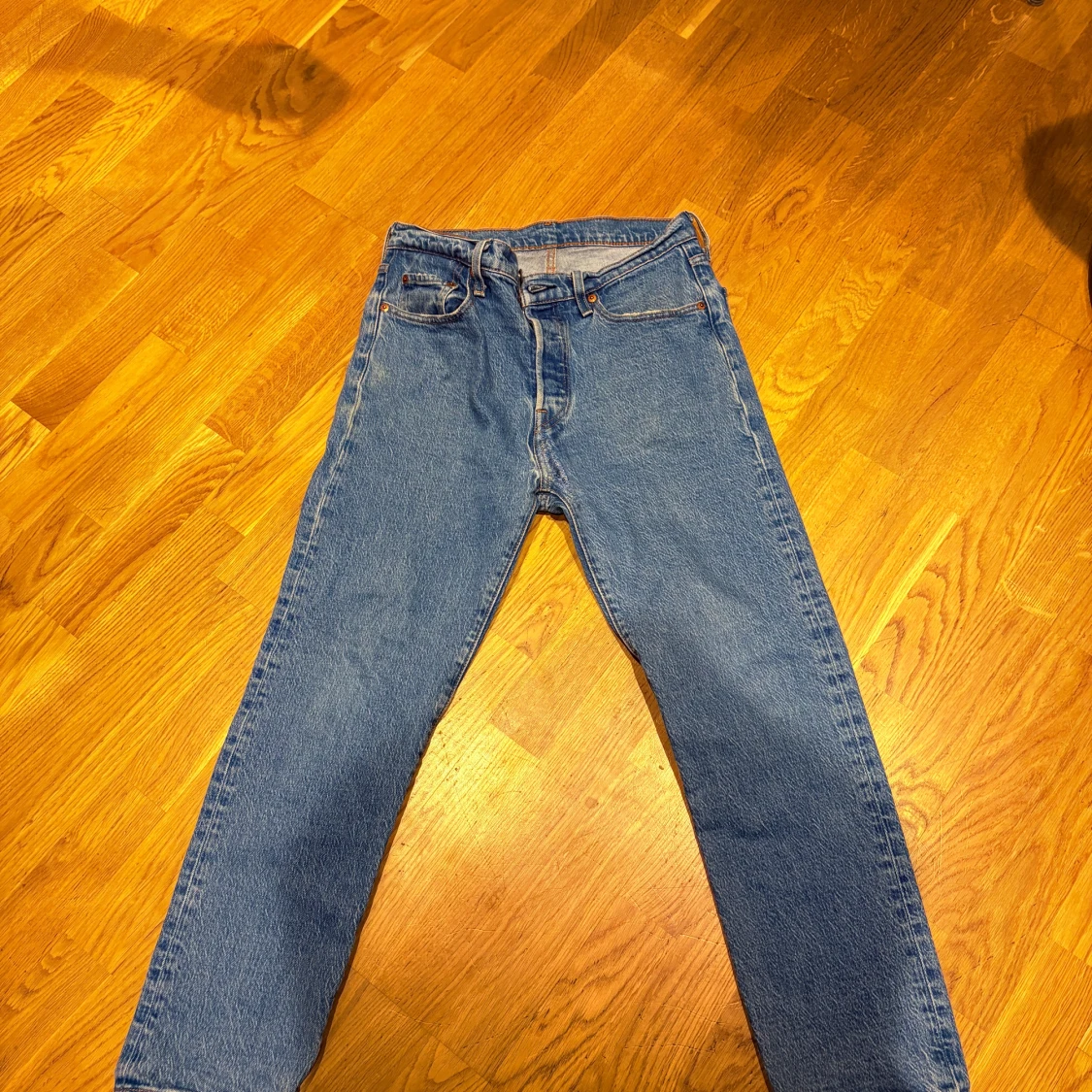 Levi's 501 blå jeans straight fit