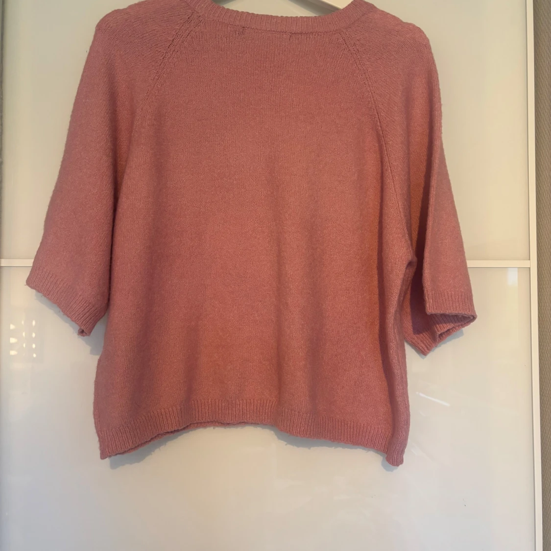 Rosa stickad tröja från 157, S - 1