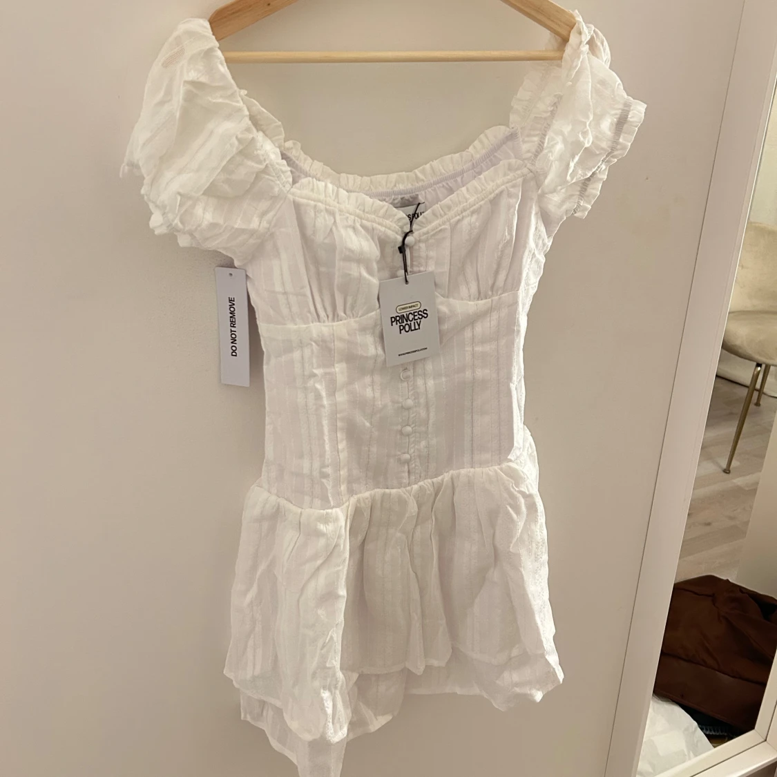 Vit kortklänning från Princess Polly - 1