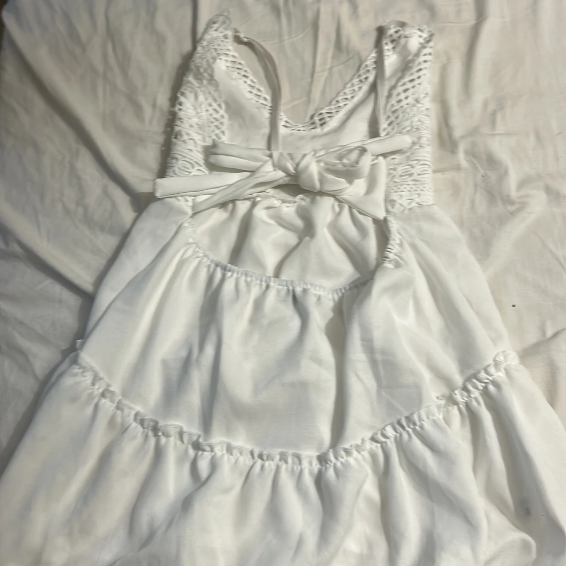 Vit spetsklänning från Designbyamor XS - 2