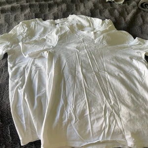 Fyra basic t-shirts i neutrala färger - Säljer 4 basic t-shirts från Pices.Två vita en svart o en mörk brun.En för 20 eller alla för 60.Pris går att diskutera💕