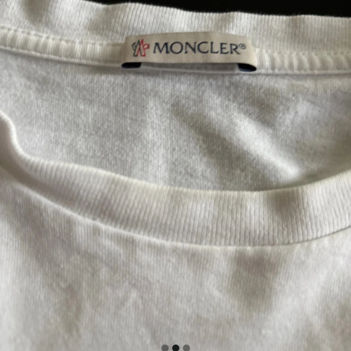 Vit Moncler t-shirt med logga - 1
