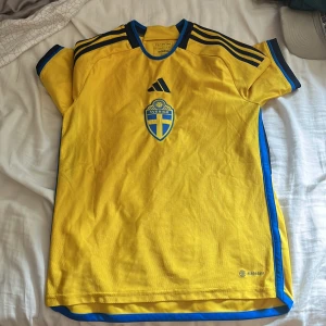 Svenska landslagströjan Adidas 164 - Sverige tränings T-shirt Size 13-14, 164 använt 3 gånger tills den bliv för liten