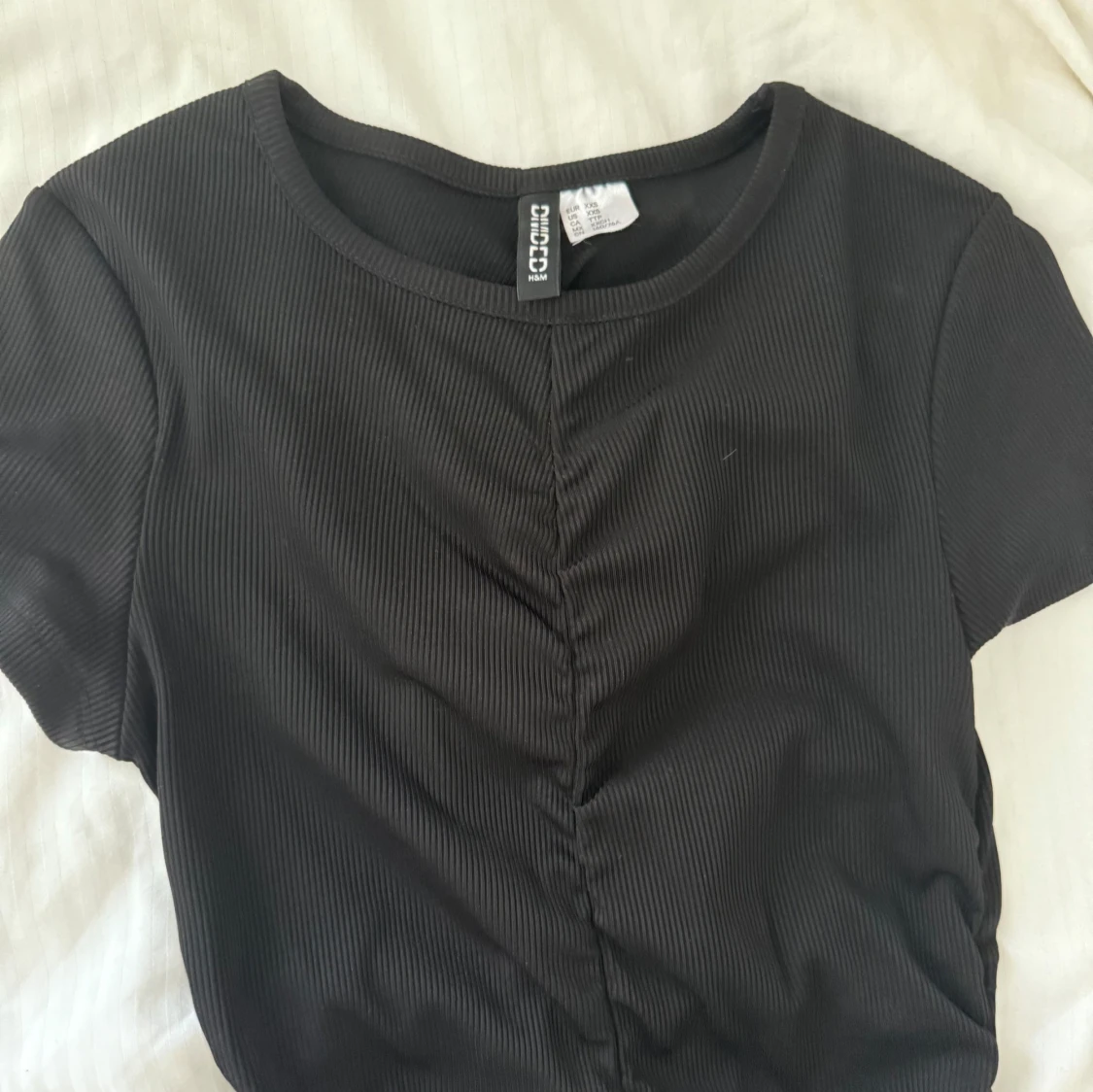 Svart ribbad kortklänning H&M Divided - 2