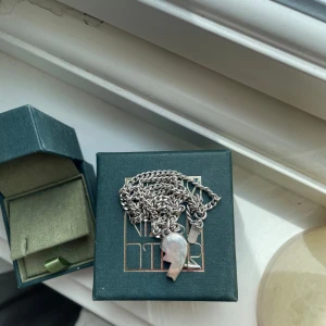 Silvrigt halsband Maria Nilsdotter  - Unikt halsband i silverfärg från Maria Nilsdotter . Kedjan är grov och robust, perfekt för dig som gillar statement-smycken. Kommer i original ask, snygg att bära både ensam eller i lager med andra kedjor.lämgd 45