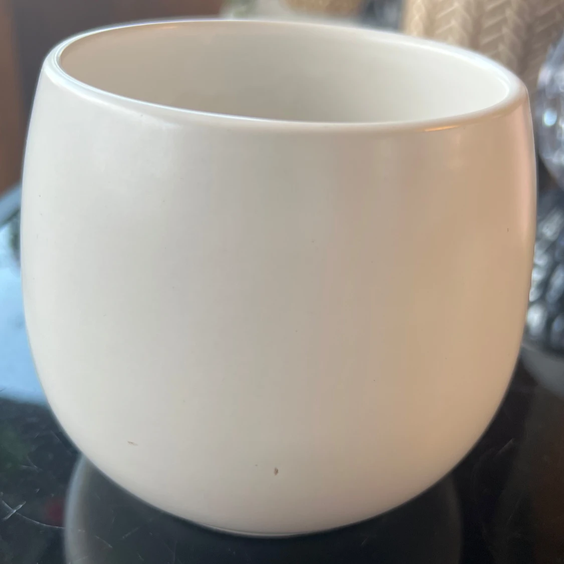 Vit liten kruka  - 1