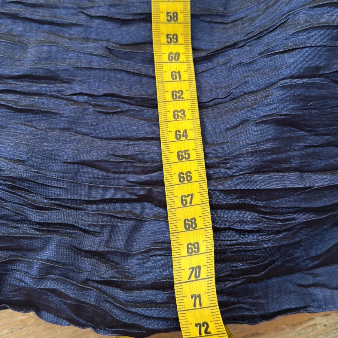 Blå axelbandslös klänning Sorbet - 4