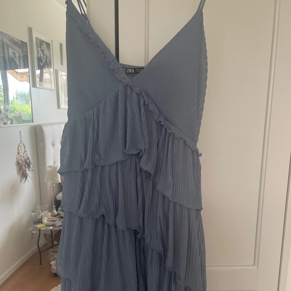 Suuperfin blå volangklänning från Zara💕✨ - 2