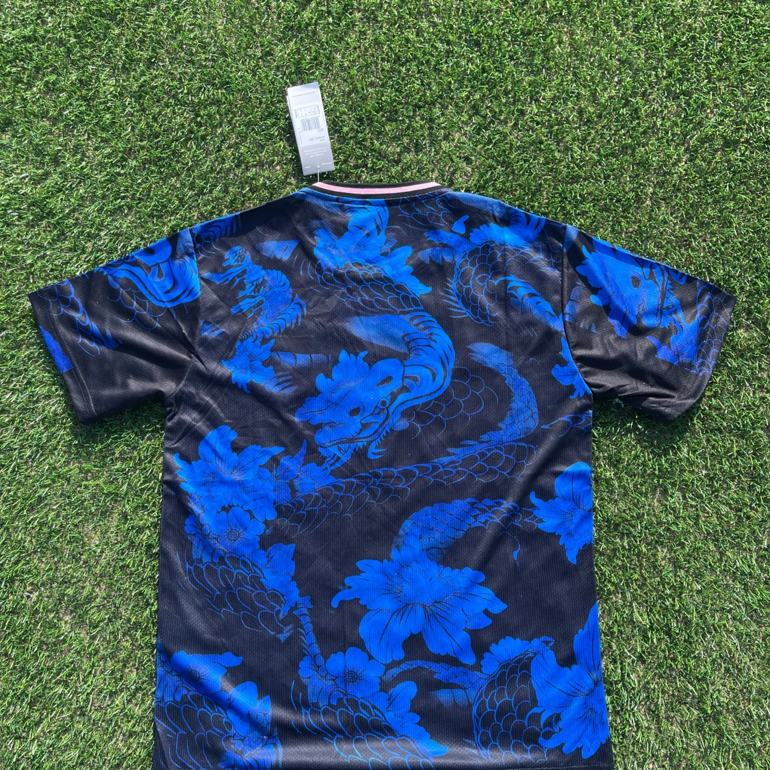 Japan Adidas blå/svart fotbollströja L - 1