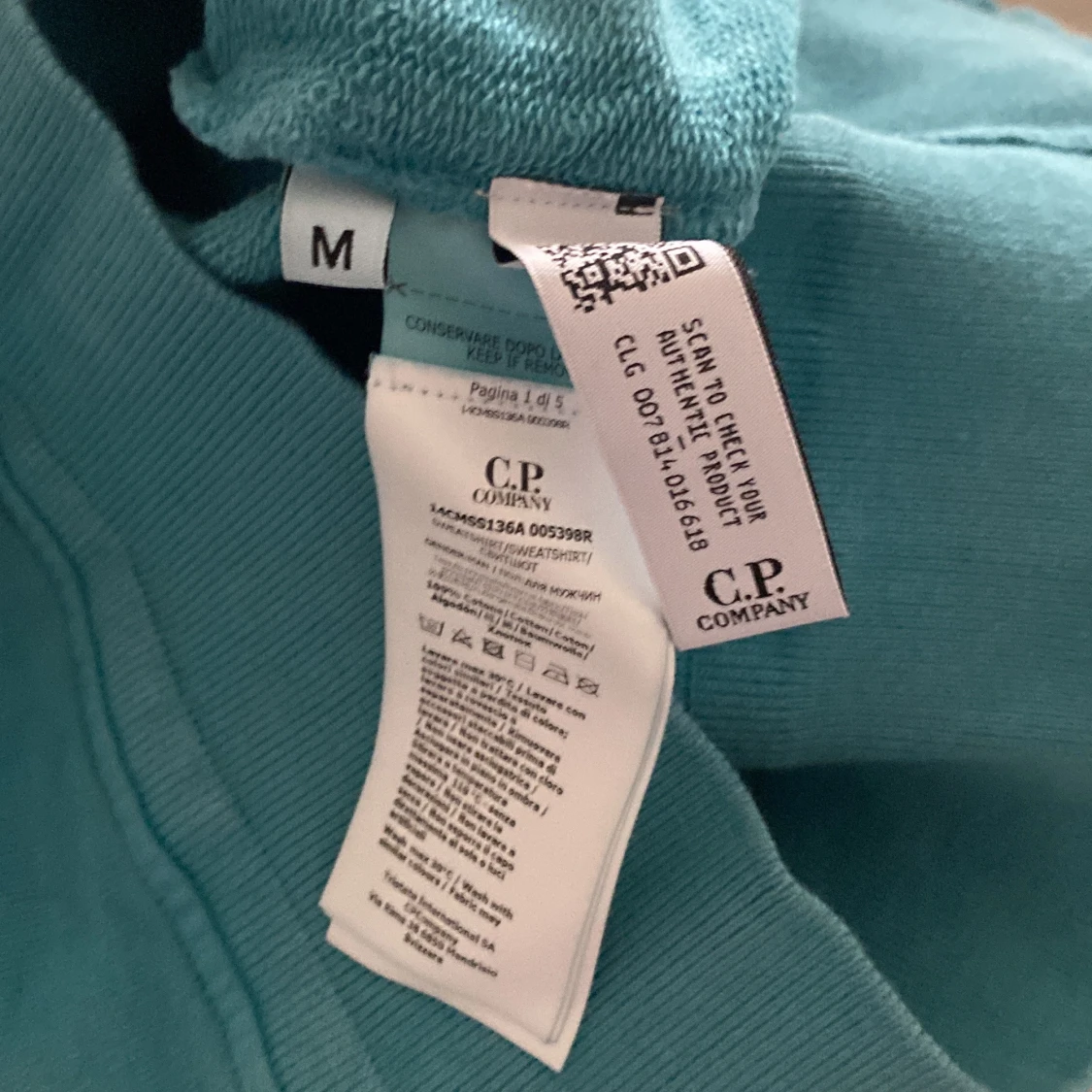 Turkos sweatshirt från C.P. Company - 3