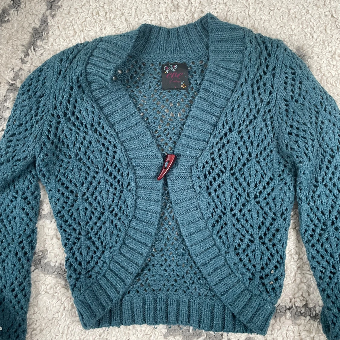 Blå stickad kofta från Eve of Eden - 1