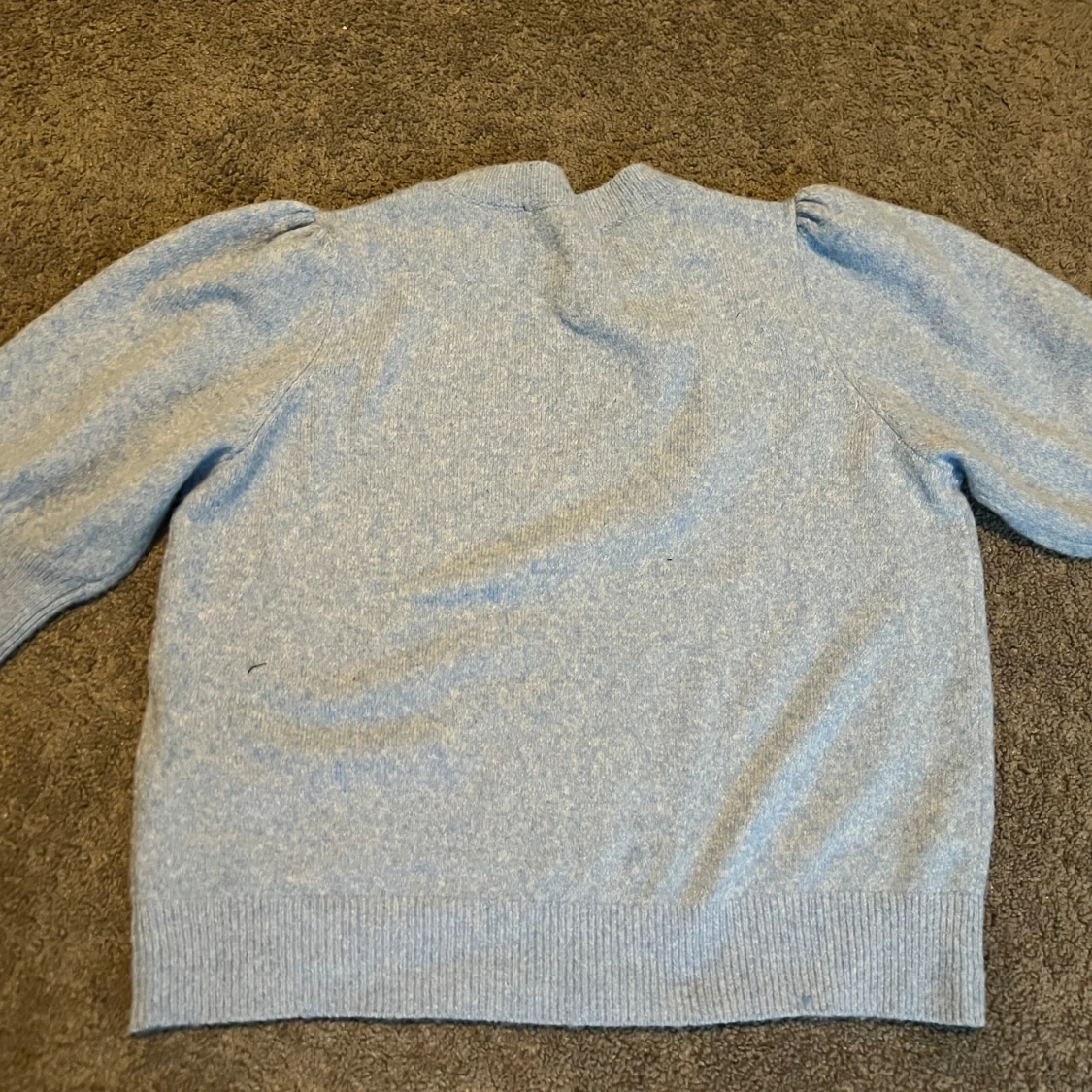 Ljusblå stickad tröja - 1