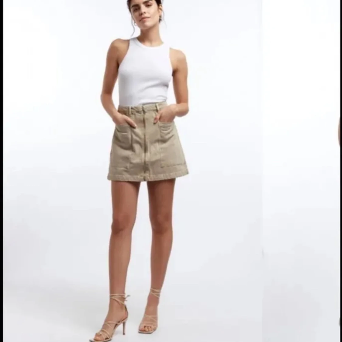 Ginatricot - Denim zip skirt - 2