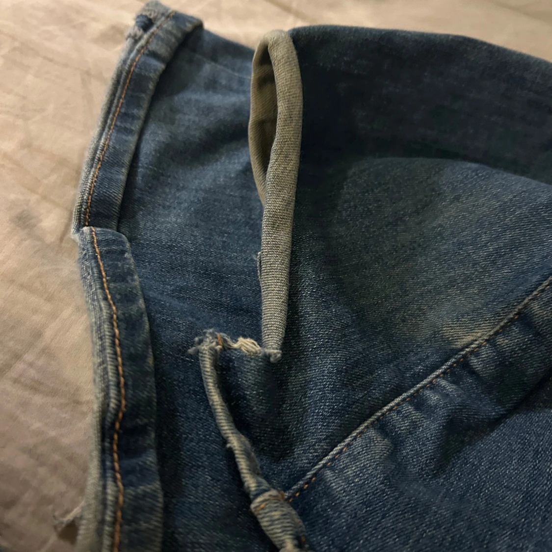 Blå bootcut jeans - 1