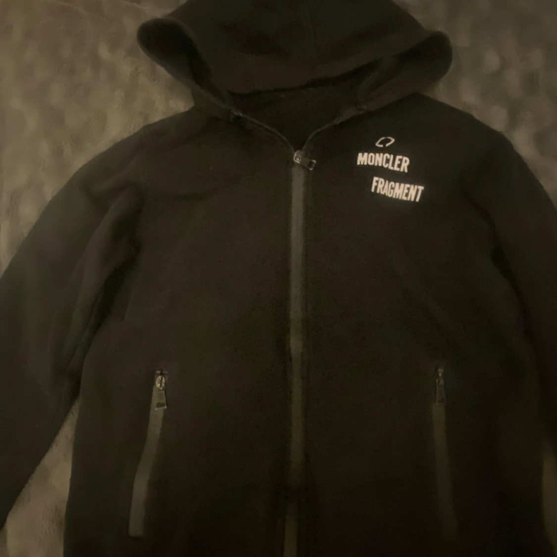 Svart fleecejacka Moncler Fragment - 1